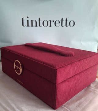 Joyero Tintoretto Terciopelo Burdeos