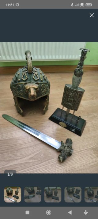 Lote de 6 espadas decorativas