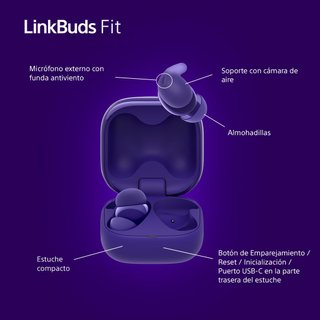 Sony LinkBuds Fit Violeta Cancelación Ruido