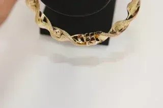 Pulsera rizada dorada