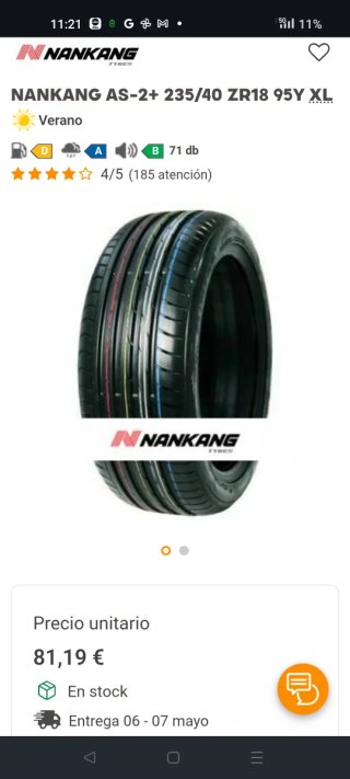 235/40 R18 95Y Nankang As2+