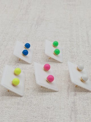 Pendientes vintage infantiles chapados en oro 18k
