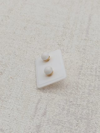 Pendientes vintage infantiles chapados en oro 18k