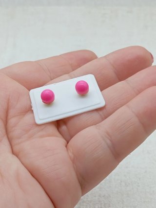 Pendientes vintage infantiles chapados en oro 18k