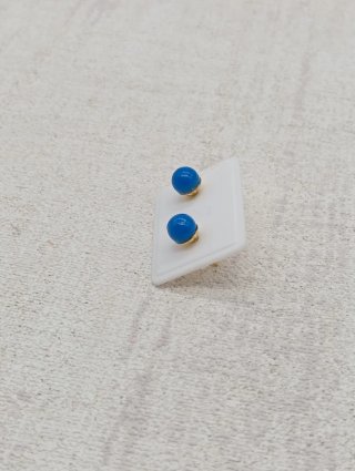 Pendientes vintage infantiles chapados en oro 18k
