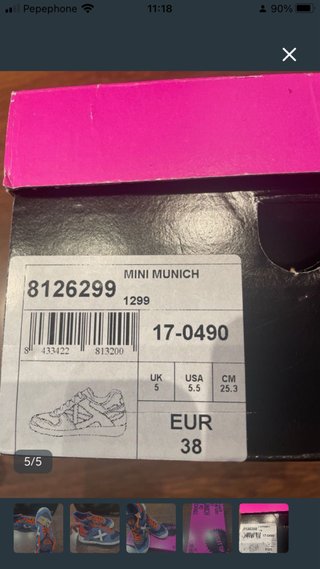 Zapatillas Munich Goal 38