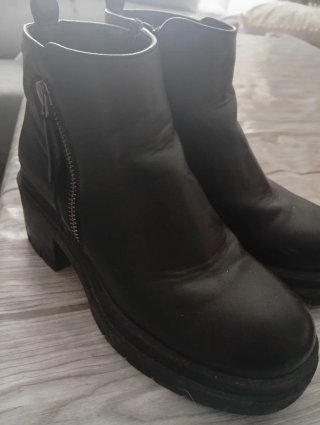 Botas negras niña/mujer con cremallera