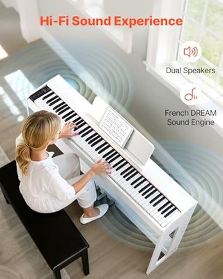 Pianoforte Digitale a 88 Tasti Pesati, Tastiera Pi