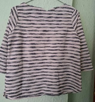Blusa Rayas Azul y Blanco