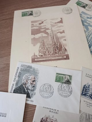 Sellos Homenaje a Gaudí 1852-1926