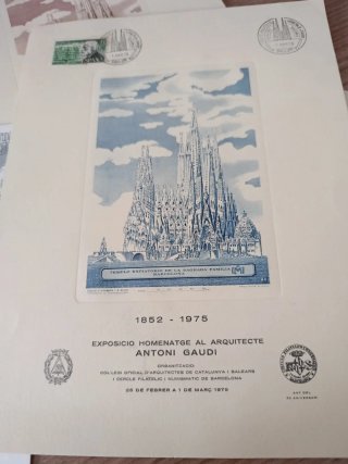 Sellos Homenaje a Gaudí 1852-1926
