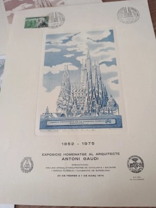 Sellos Homenaje a Gaudí 1852-1926