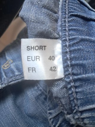 Pantalón ancho azul