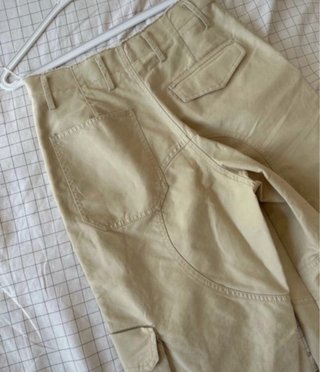 Zara Pantalones Cargo Beige