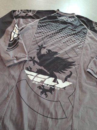 Maglia Motocross Fly Racing Patrol Grigia Nera 3XL
