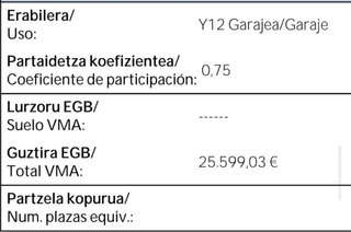 Garaje en venta en Alango en Getxo