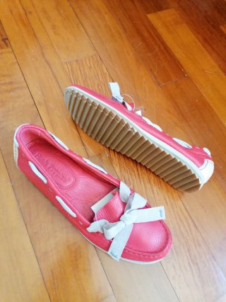 Mocassini Hush Puppies Pelle Rosso