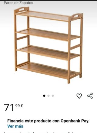 Zapatero Mueble Multiusos Bambú