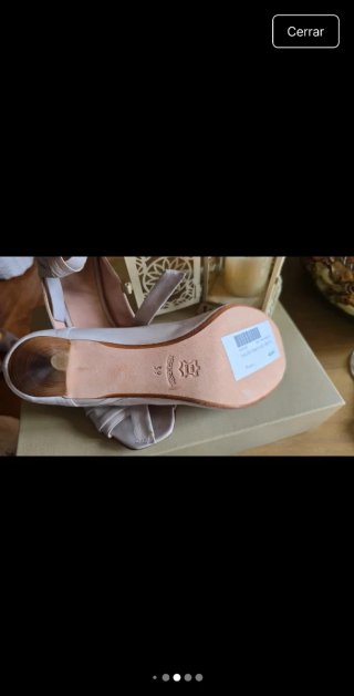 Zapatos de piel italiana beige/rosa