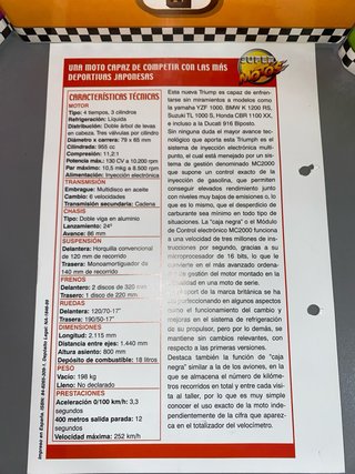 Maisto Triumph Daytona 955i Réplica
