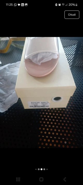 Sabot donna trasparente Tg 40