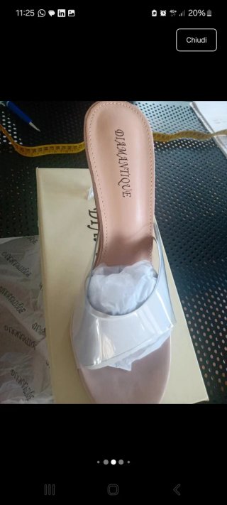 Sabot donna trasparente Tg 40