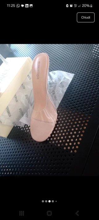 Sabot donna trasparente Tg 40