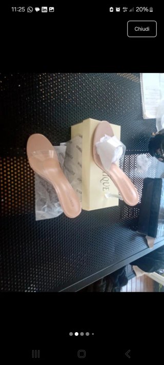 Sabot donna trasparente Tg 40