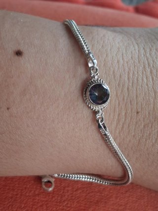 Pulsera Plata Topacio Místico