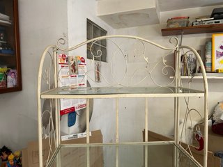 Estantería forja con cristal