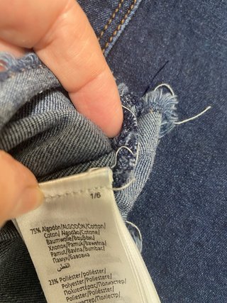 Peto corto vaquero niña con estrellas talla 8