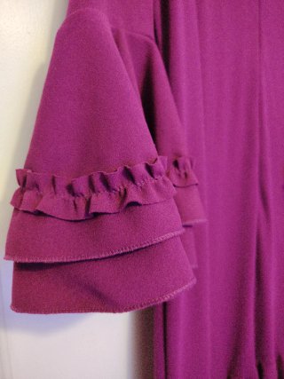 Traje de flamenca burdeos