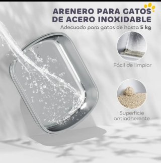 Arenero para gatos con techo