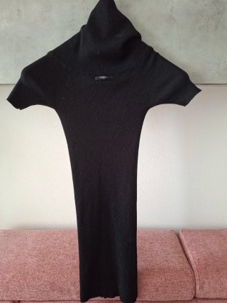 Abito elasticizzato nero tgS