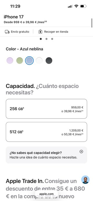 iPhone 17 256GB Nuevo!! GARANTIA // CAMBIOS //