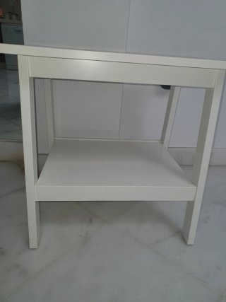 Mesa auxiliar entrada blanca Ikea