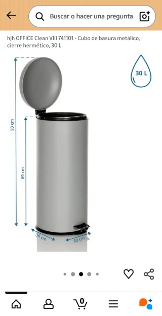 Cubo Basura/Papelera Pedal Ikea 30L