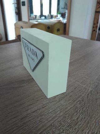 Fermacarte/Fermalibri Prada Milano Panna