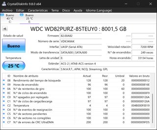 Disco Duro WD Purple 8TB