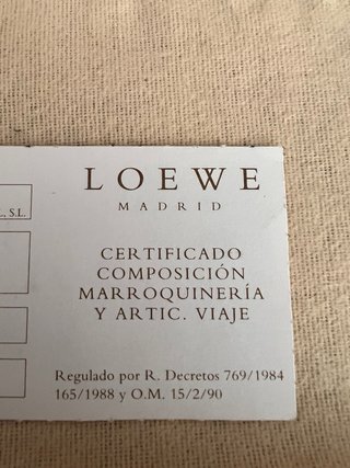 Cartera Loewe Madrid