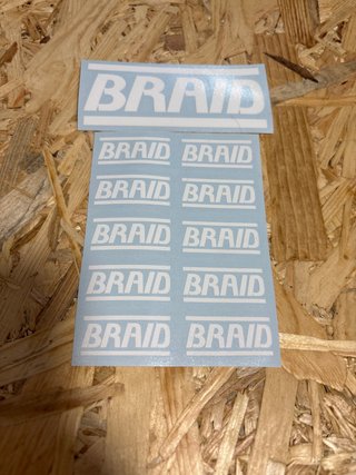 Pegatinas Braid Blancas 3,7cm