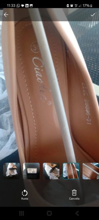 Scarpe tacco a spillo albicocca num 38