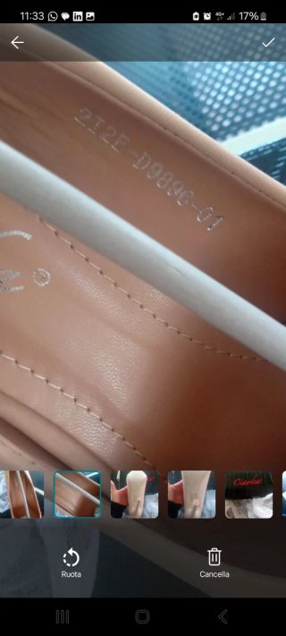 Scarpe tacco a spillo albicocca num 38