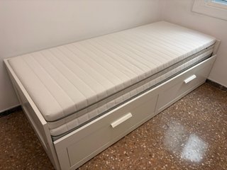 Cama extensible Brimnes blanca