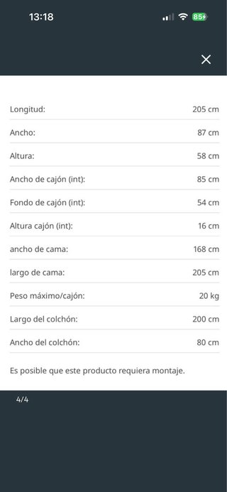 Cama extensible Brimnes blanca