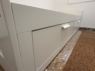 Cama extensible Brimnes blanca