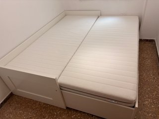 Cama extensible Brimnes blanca