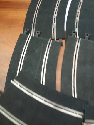 Scalextric 8 curvas R4 superexterior NO ORIGINAL