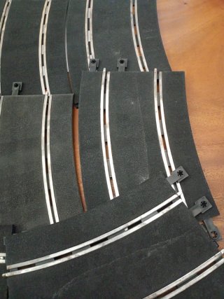 Scalextric 8 curvas R4 superexterior NO ORIGINAL