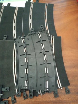 Scalextric 8 curvas R4 superexterior NO ORIGINAL